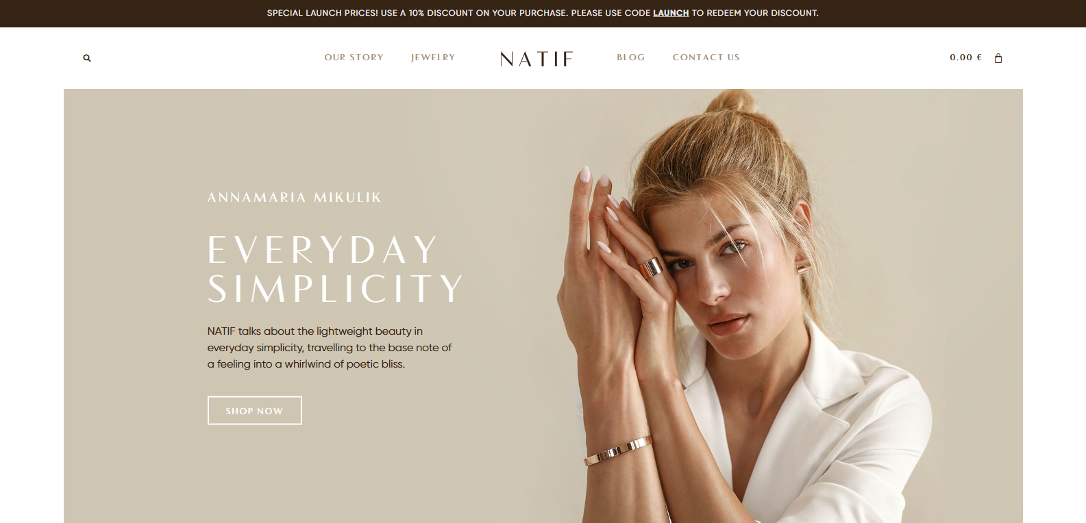 NATIF Store - WordPress WooCommerce Jewelry Store