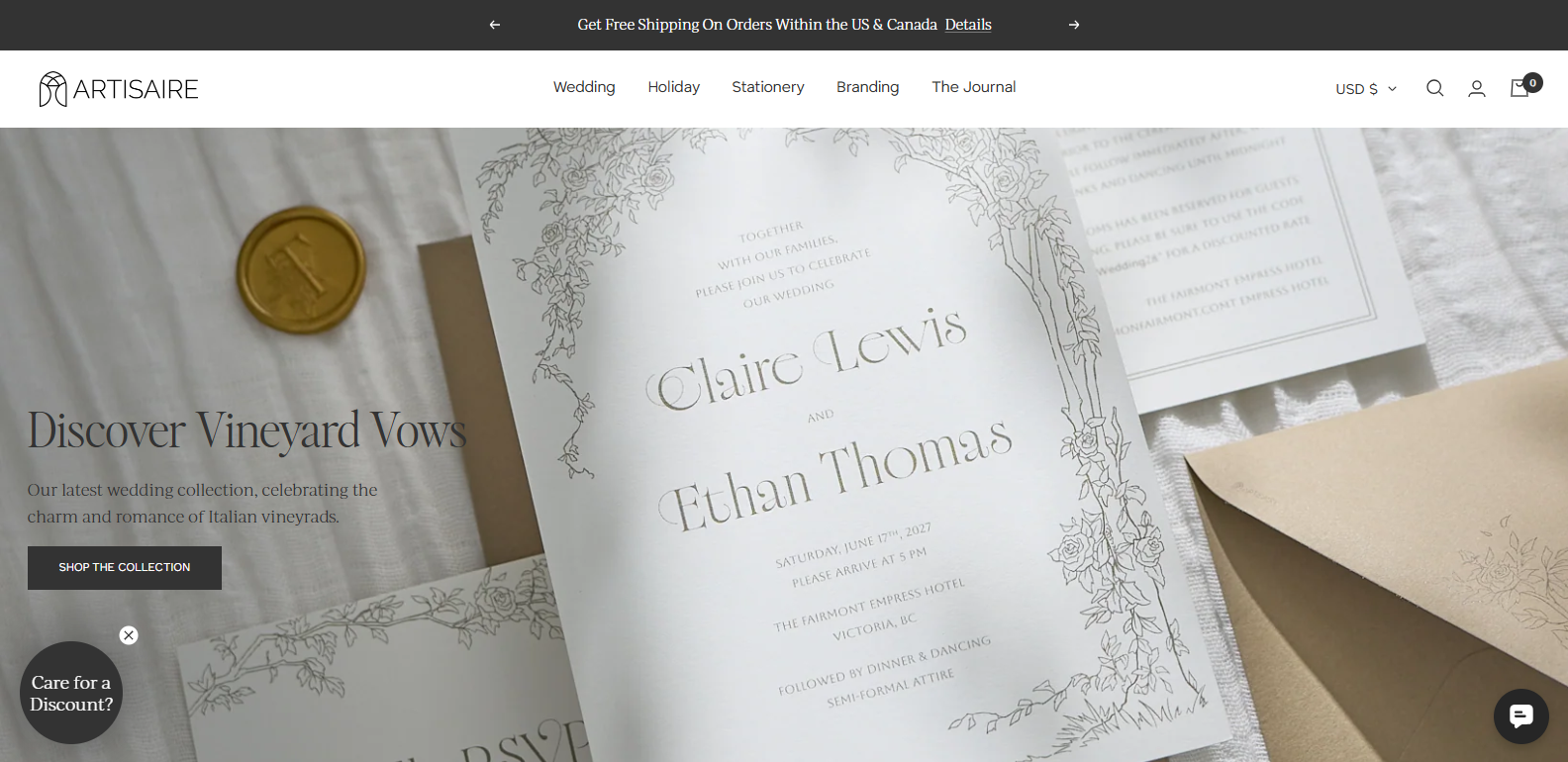 Artisaire - Shopify Wedding Stationery & Wax Seals Store