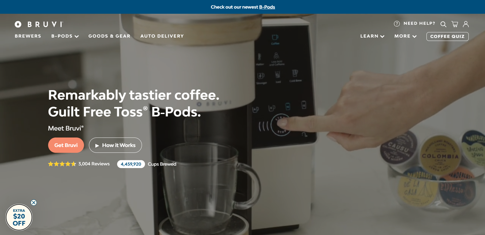 Bruvi - Shopify Coffee Brewer & B-Pods Store