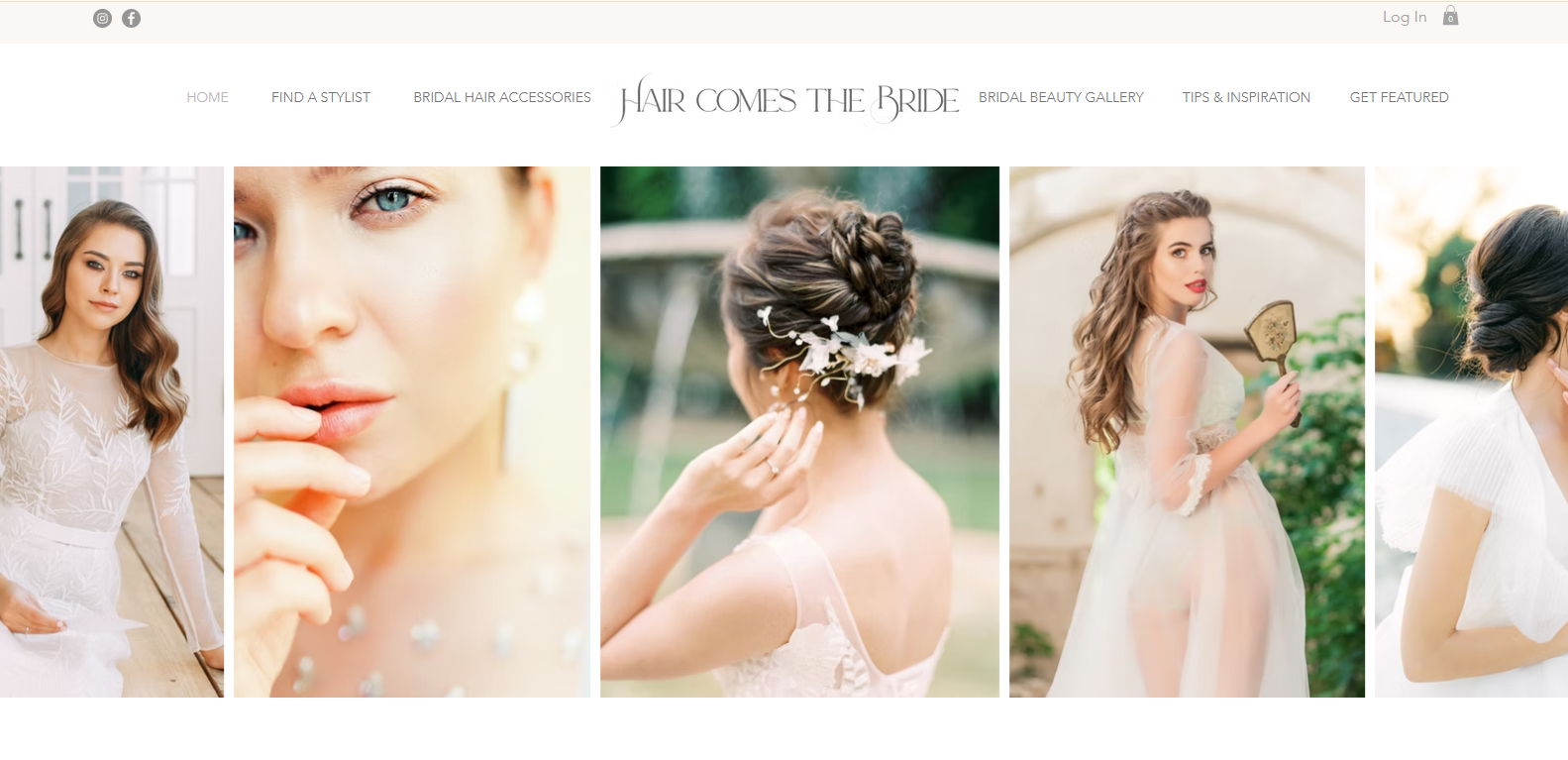 Hair Comes the Bride - Wix Bridal Beauty Website
