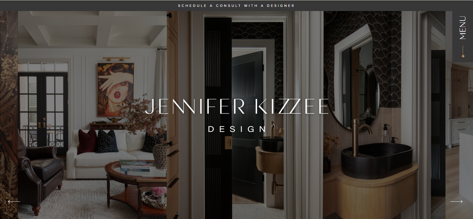 Jennifer Kizzee Design - WordPress Interior Design Website