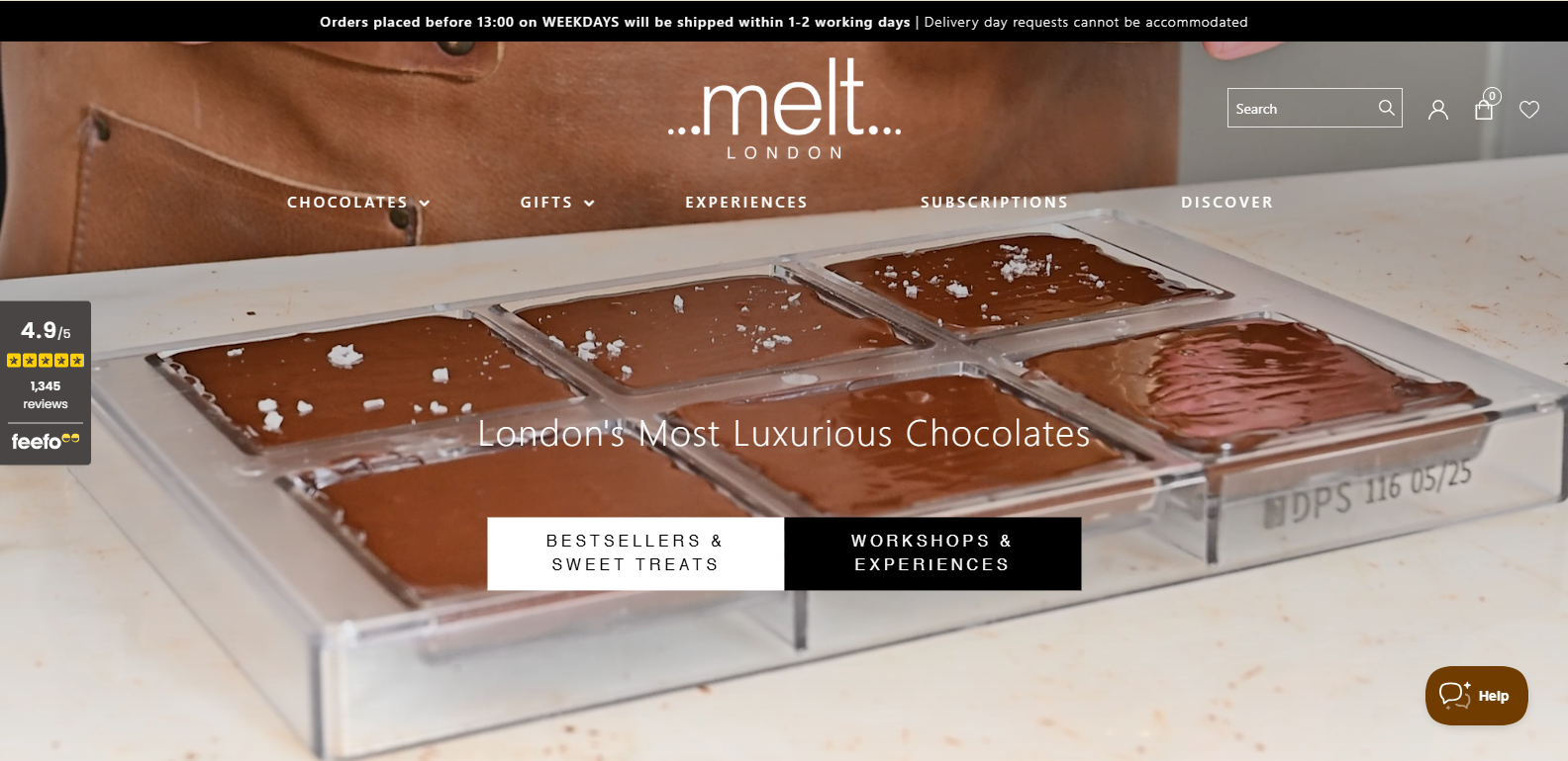 Melt Chocolates - WordPress WooCommerce Luxury Chocolate Store
