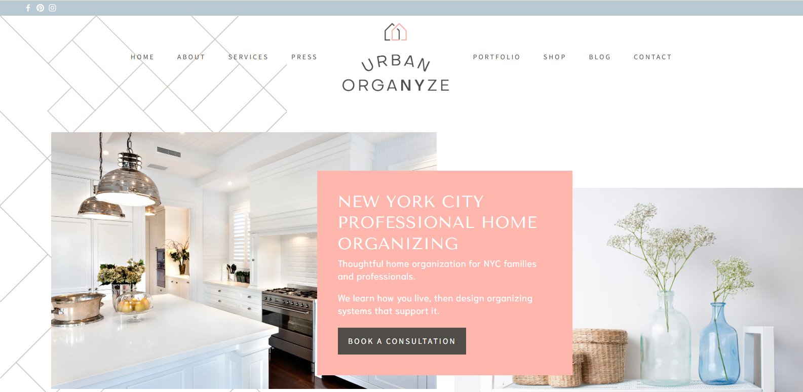 Urban OrgaNYze - Squarespace Home Organizing Website