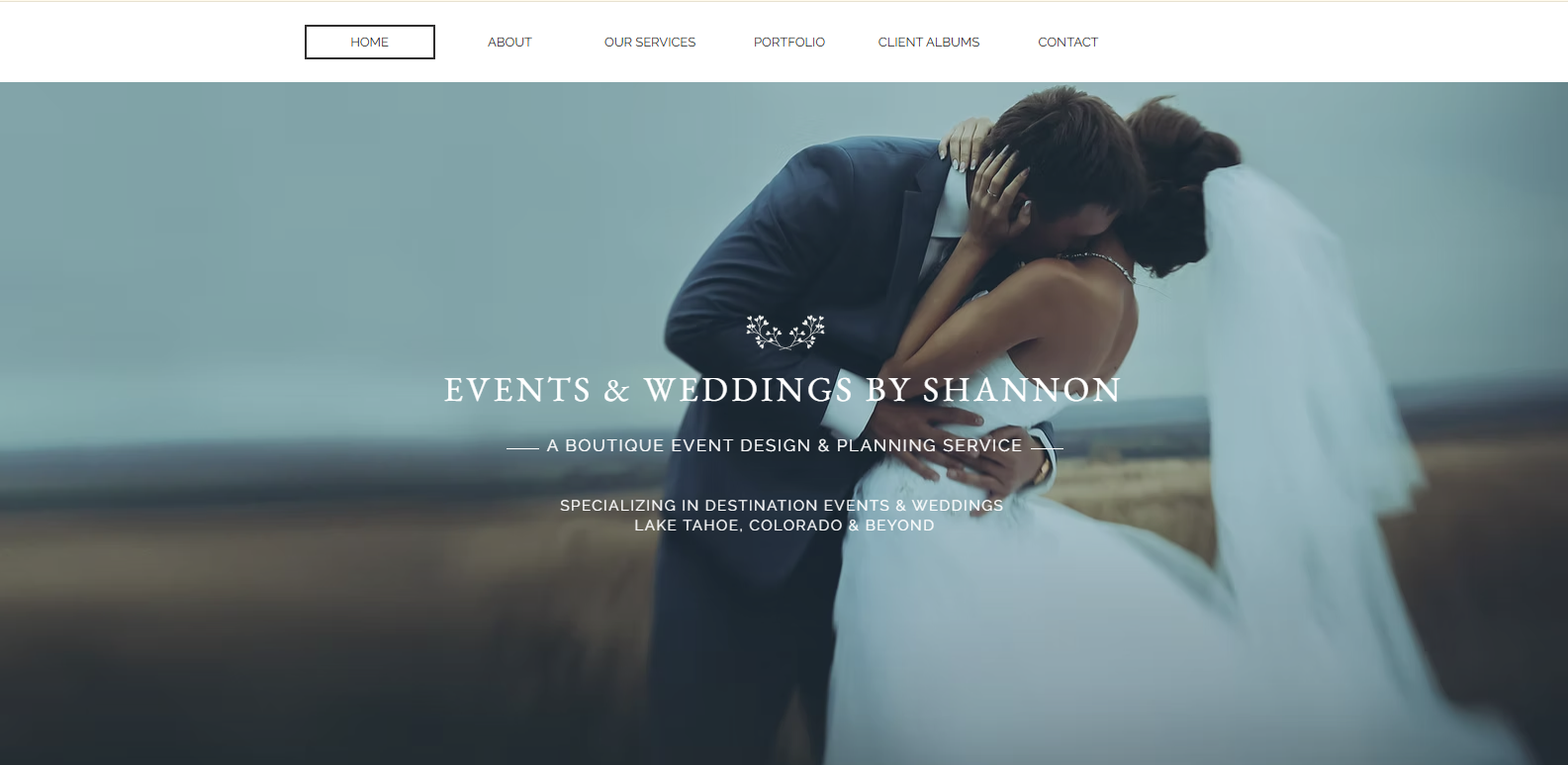 Weddings by Shannon - Wix Event Planning Website