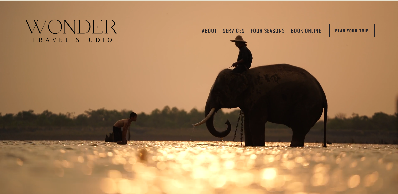 Wonder Travel Studio - Squarespace Luxury Travel Website